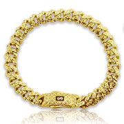 Златна гривна Monaco Chain 14К – 8 мм, жълто злато, 19 см, 9.69 г