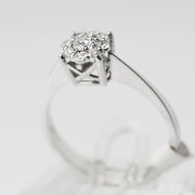Пръстен от бяло злато и диаманти 0.32ct Yaniko Gold