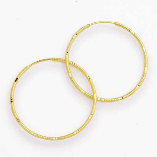 ЗЛатни обици халки (3.5см)