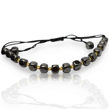 Злато на черен конец с хематит - Yaniko Gold