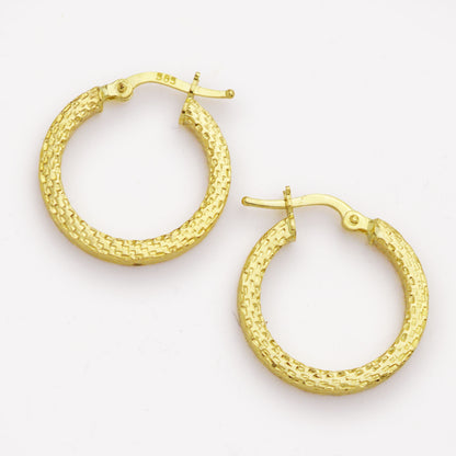 ЗЛатни обици халки (2.1см)