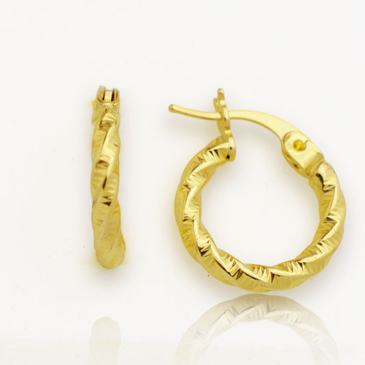 Златни малки обици (1.4см)