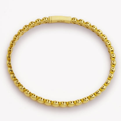 Златна твърда гривна