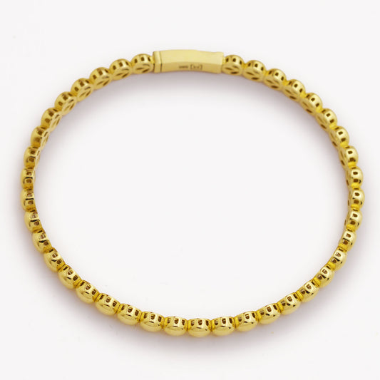 Златна твърда гривна