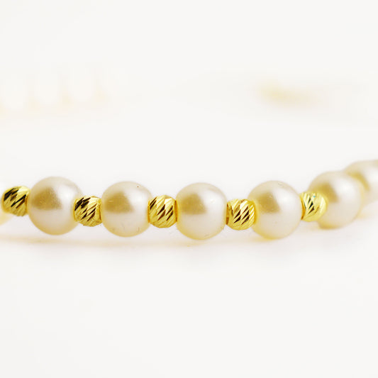 Злато на конец с перла (големи перли 6mm)