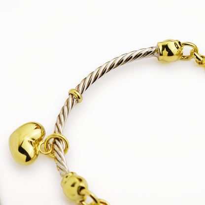 Златна гривна бяло и жълто злато - Yaniko Gold