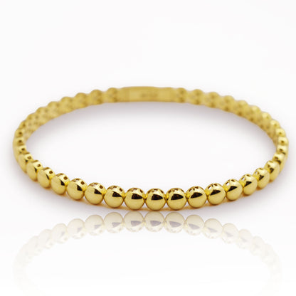 Златна твърда гривна