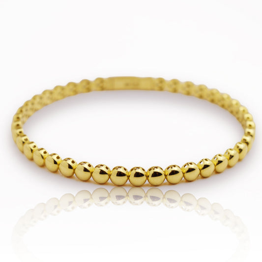 Златна твърда гривна