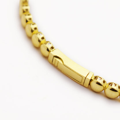 Златна твърда гривна