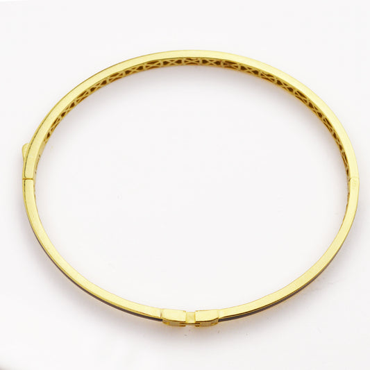 Златна твърда гривна - Hermes