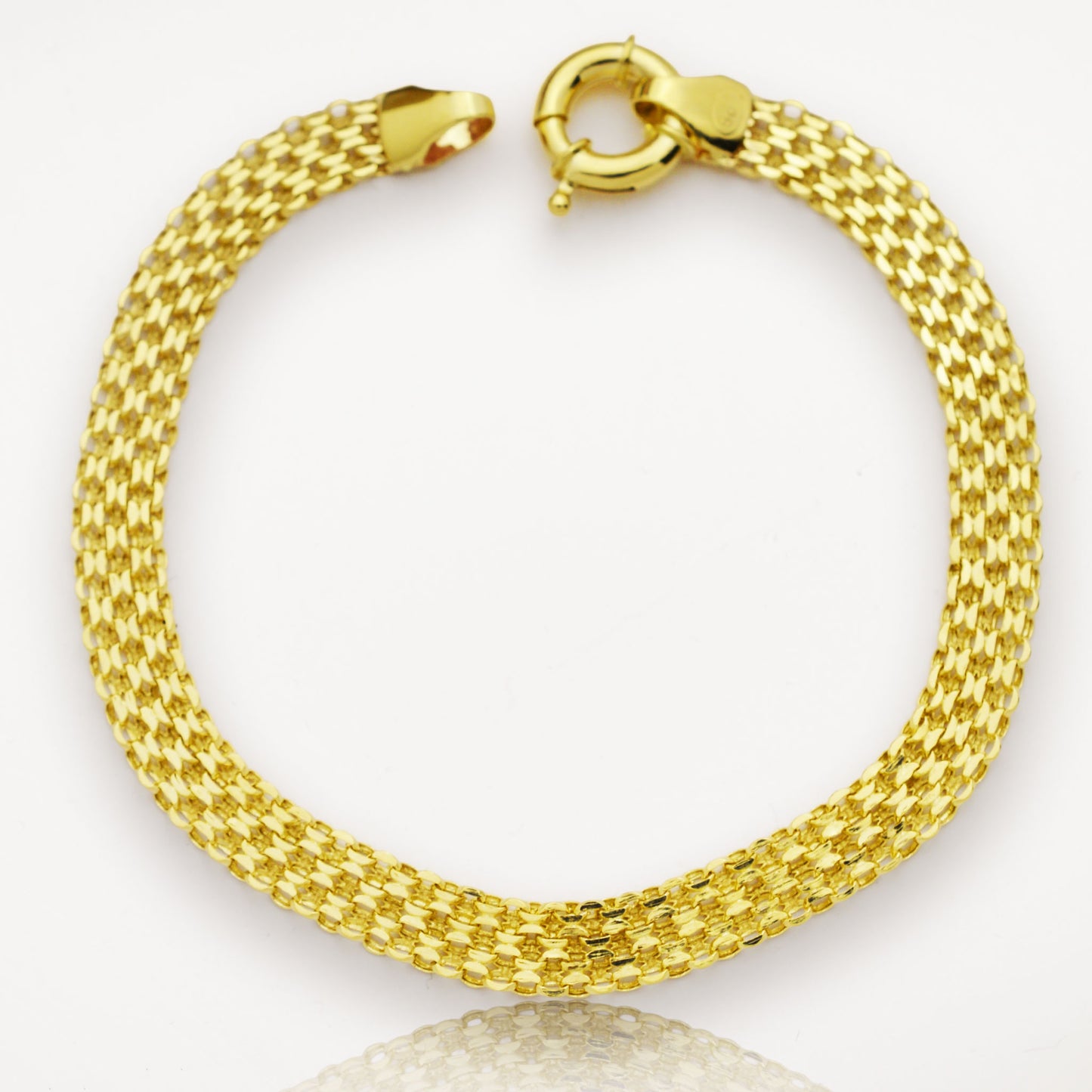 Златна плоска гривна - Yaniko Gold