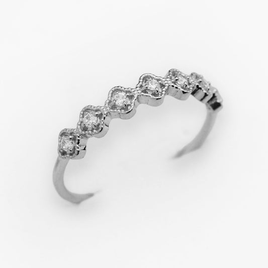 Български златен пръстен от бяло злато - Yaniko Gold