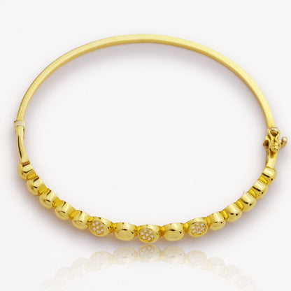 Златна твърда гривна