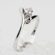 Пръстен от бяло злато с диаманти 0.20ct. Yaniko Gold