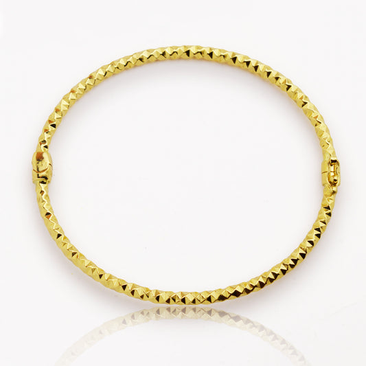 Златна твърда гривна