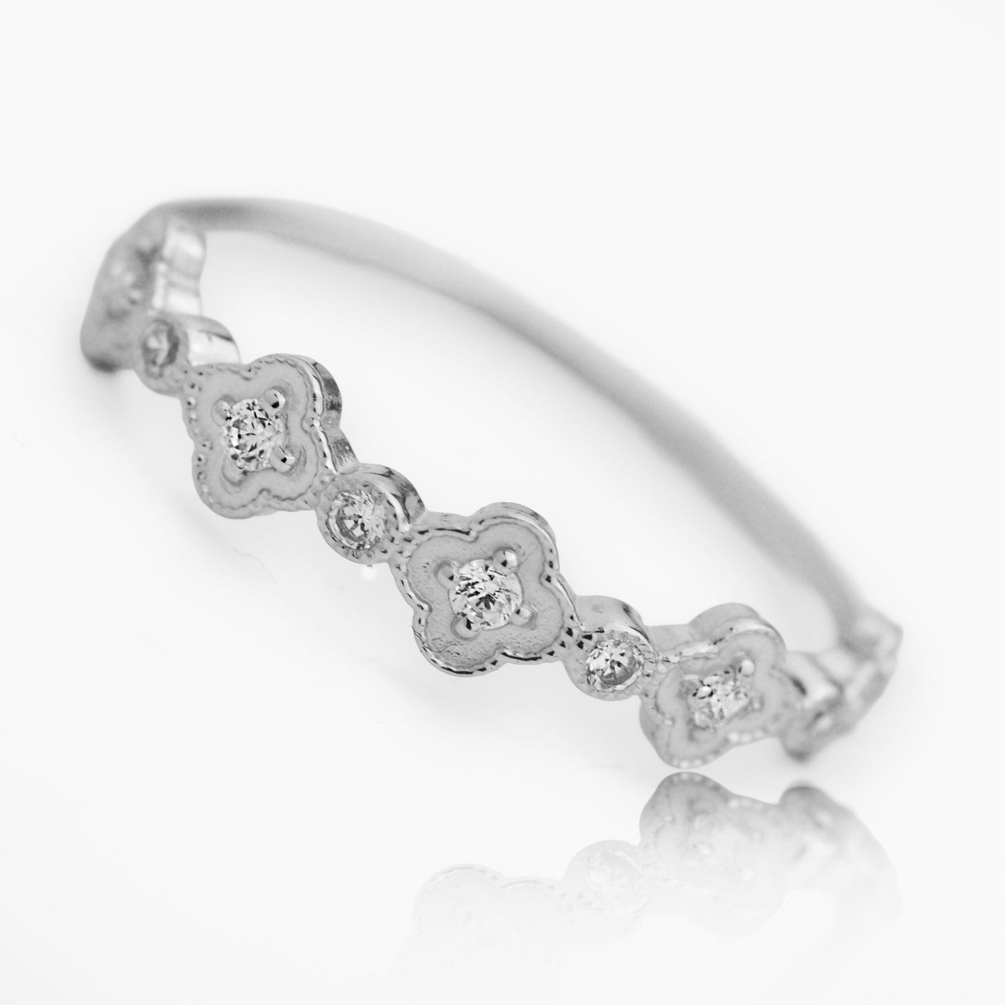 Български златен пръстен от бяло злато - Yaniko Gold