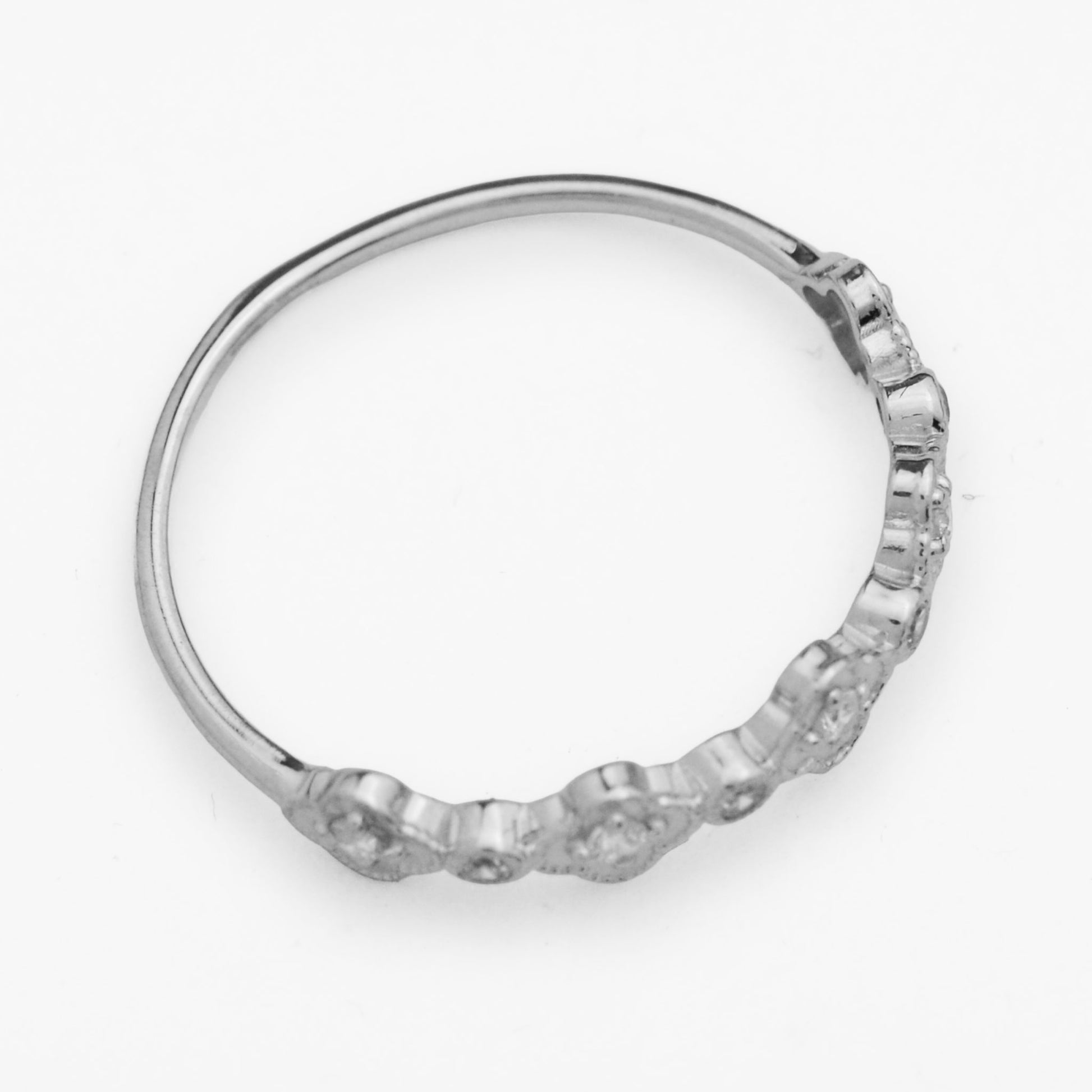 Български златен пръстен от бяло злато - Yaniko Gold