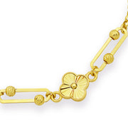 Дамска златна гривна Clover 14К – жълто злато, 2.68 г