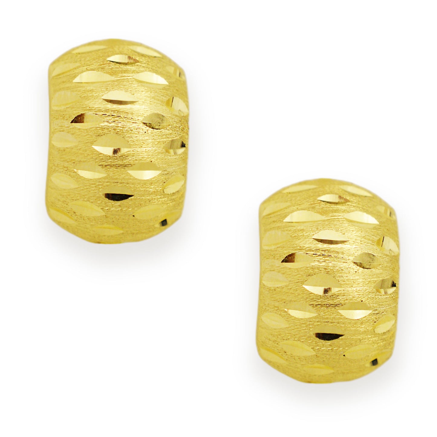 Златни олекотени обици - Yaniko Gold