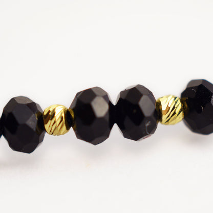 Злато на конец с оникс