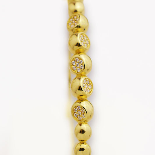 Златна твърда гривна