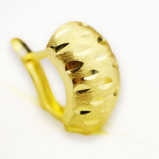 Златни олекотени обици - Yaniko Gold