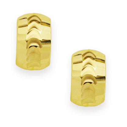 Златни олекотени обици - Yaniko Gold