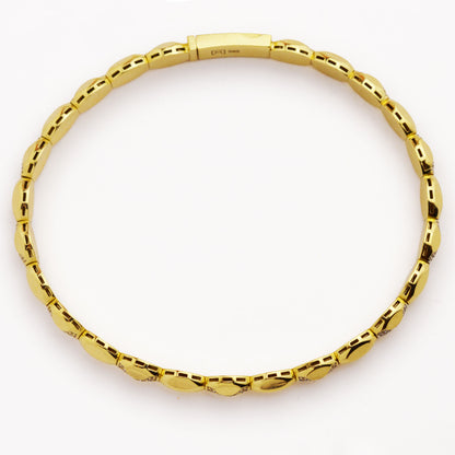 Златна твърда гривна