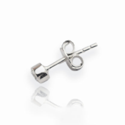 Златни обици от бяло злато