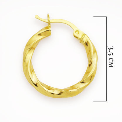 Златни обици халки - Yaniko Gold