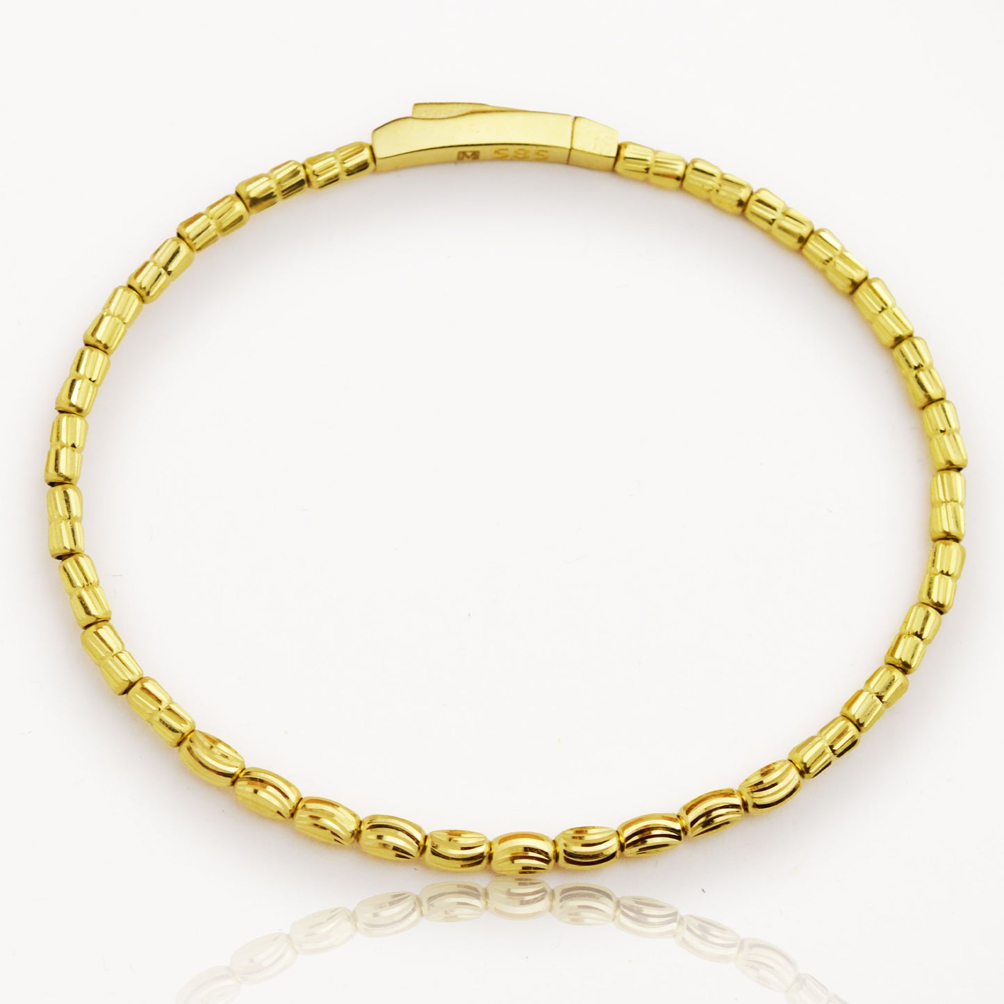 Златна твърда гривна