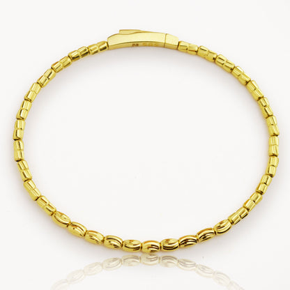 Златна твърда гривна