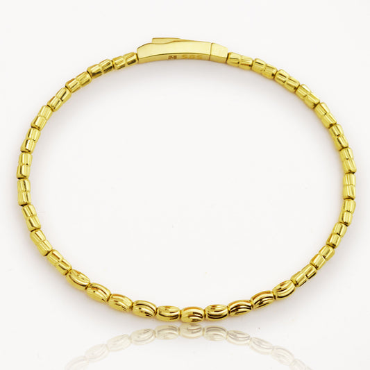 Златна твърда гривна