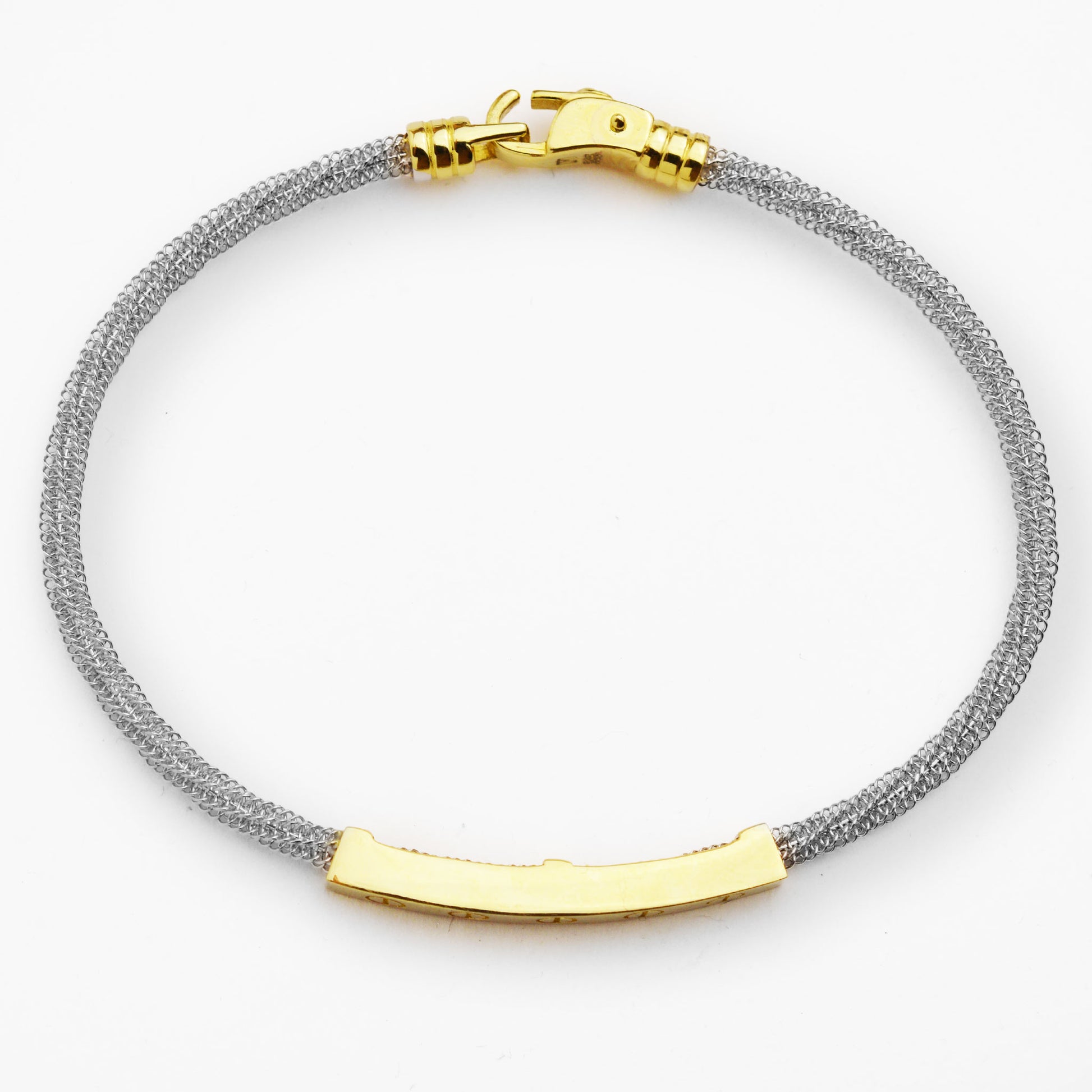 Златна гривна от бяло и жълто злато - Yaniko Gold