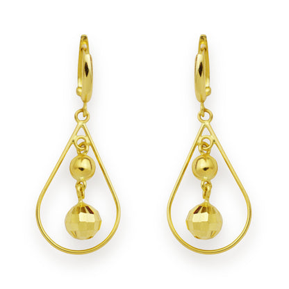 Златни висящи обици - Yaniko Gold