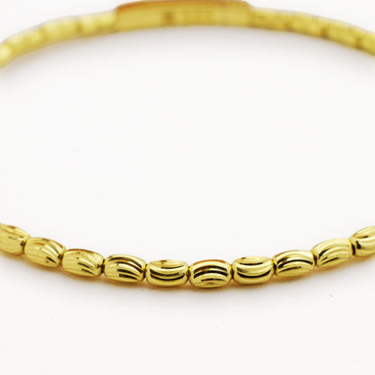 Златна твърда гривна