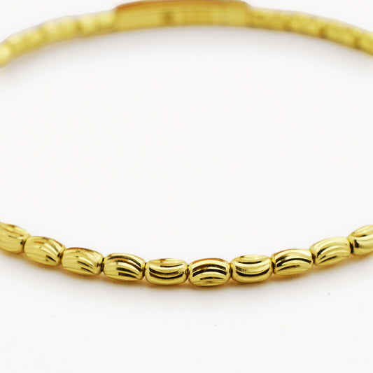 Златна твърда гривна