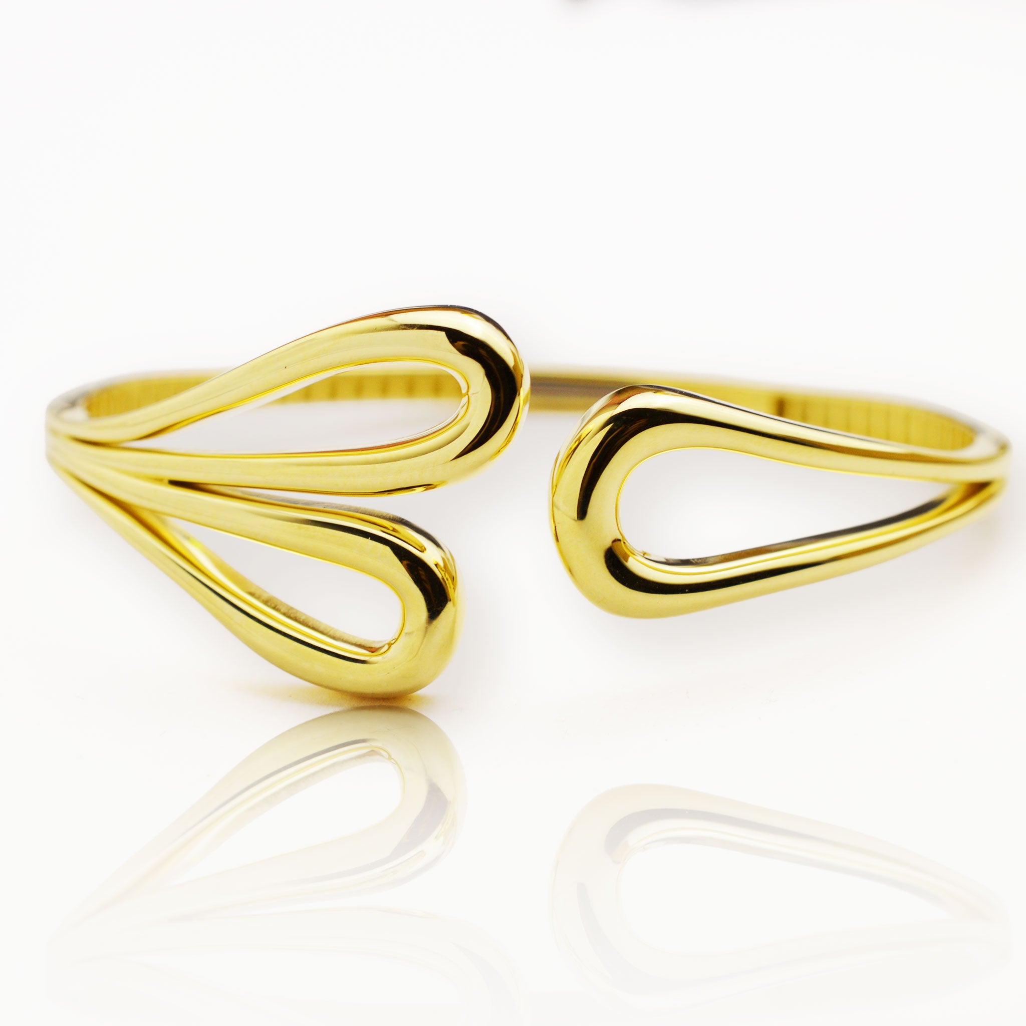 Златна твърда гривна - Yaniko Gold