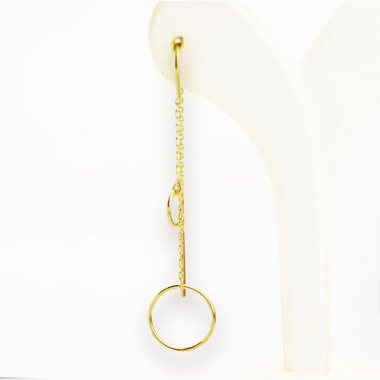 Златни висящи обици - Yaniko Gold