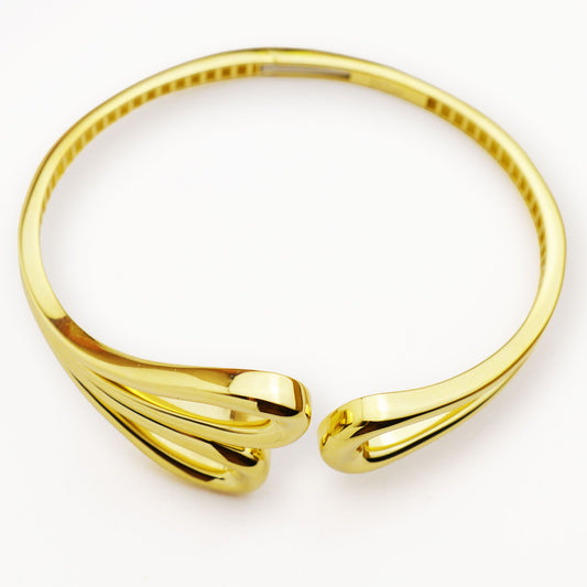 Златна твърда гривна - Yaniko Gold