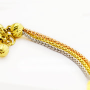 Златна гривна от бяло, жълто и розово злато Yaniko Gold