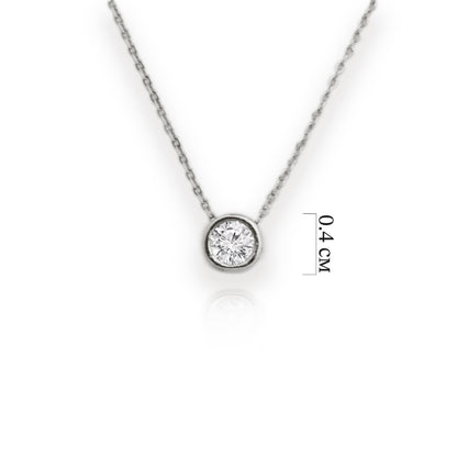 White gold necklace