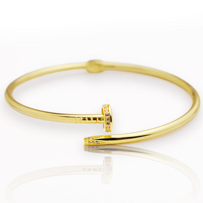 Златна гривна - Пирон Картие (голяма)