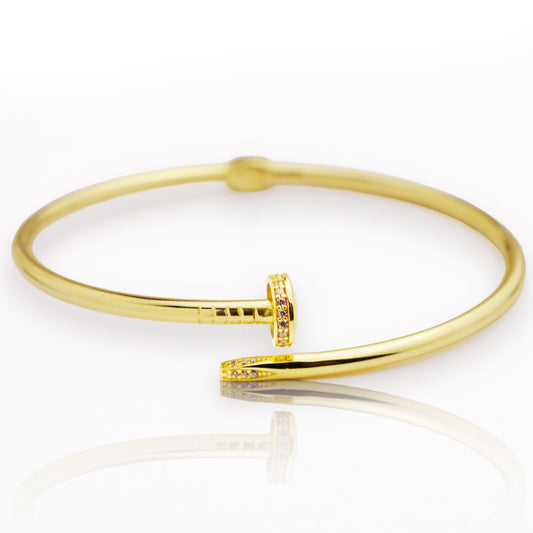 Златна гривна - Пирон Картие (голяма)