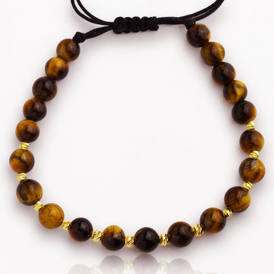 Злато на конец с тигрово око