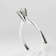 Пръстен от бяло злато и диамант 0.21ct Yaniko Gold