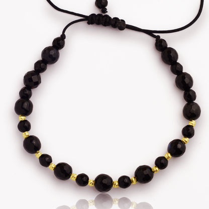 Злато на конец с оникс