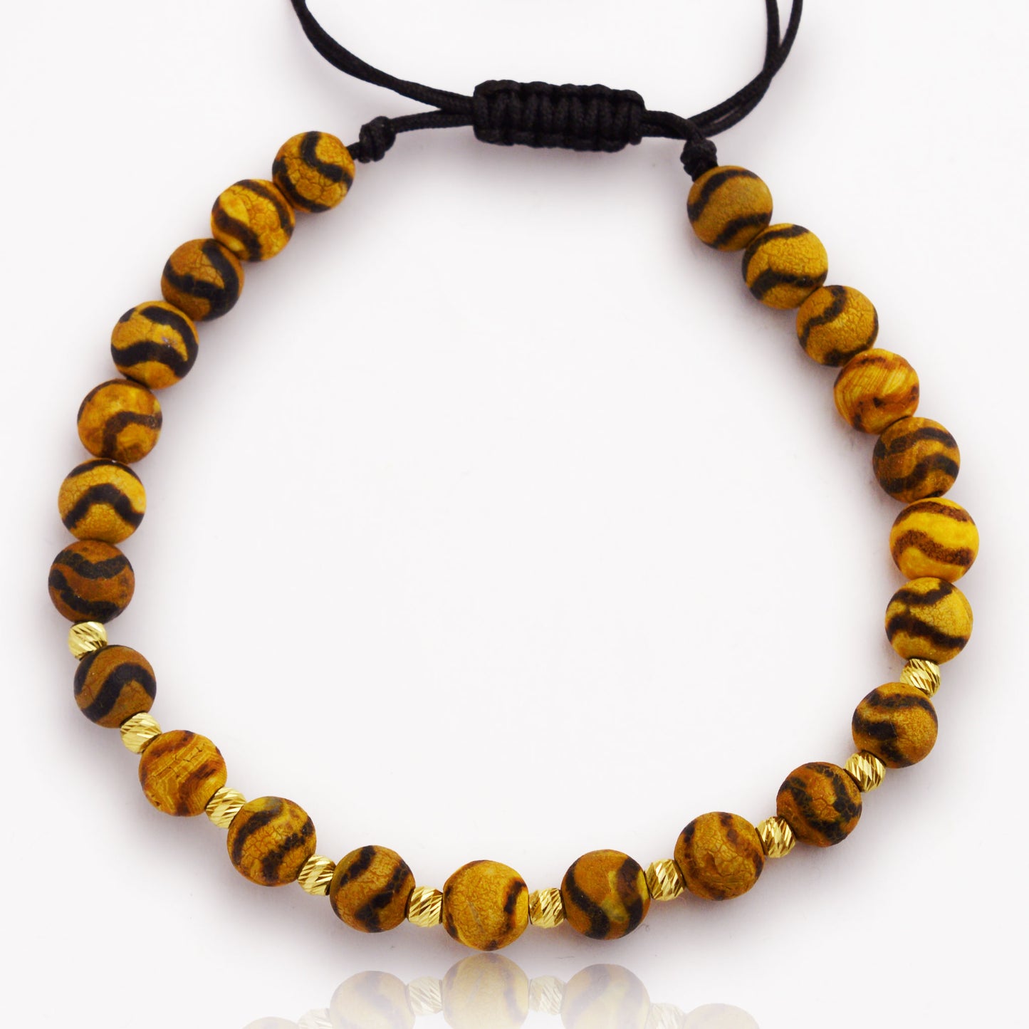 Злато на конец с тибетски ахат