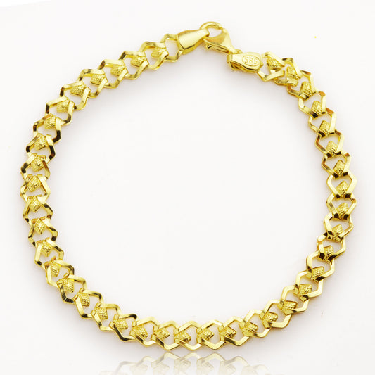 Златна сякана гривна