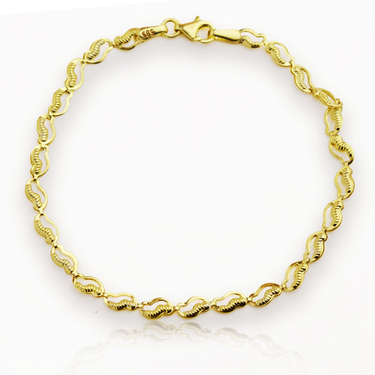 Златна сякана гривна